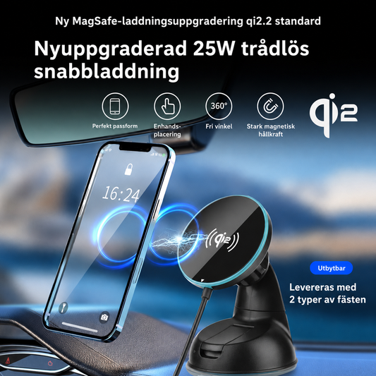 Magnetisk Trådlös Snabbladdare för Bil